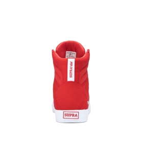 Supra Mens ALUMINUM Risk Red/white High Top Shoes | CA-36504